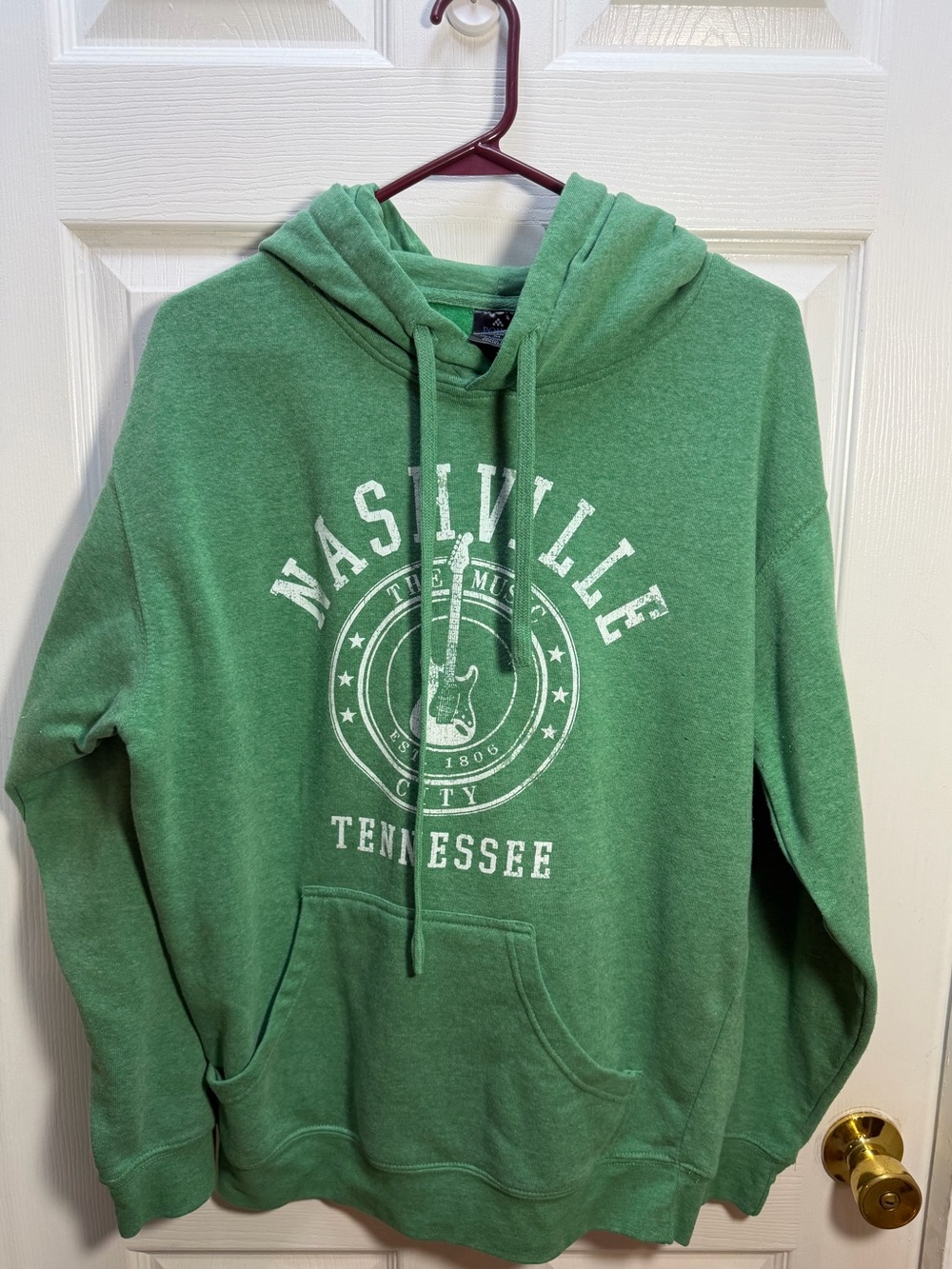 Nashville Tennessee Green Pullover Hoodie